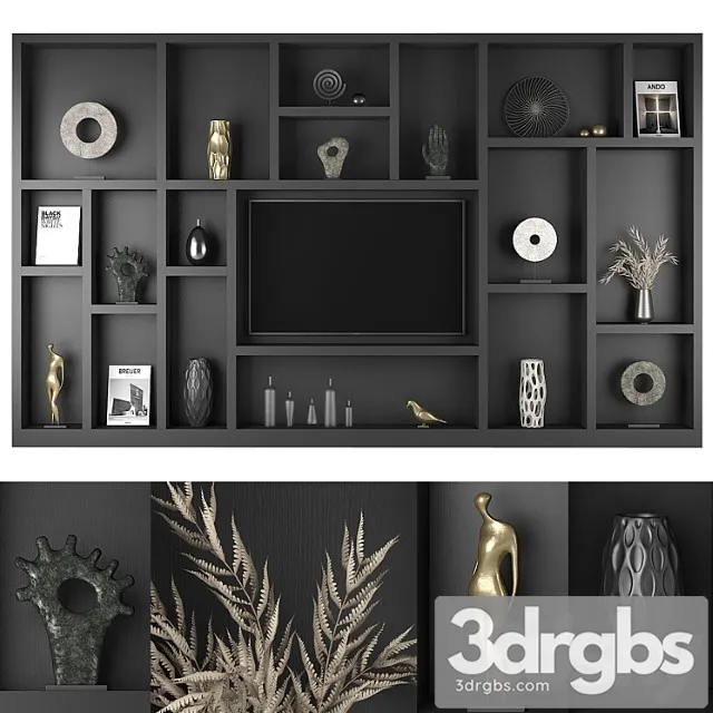Furniture composition 71 3D Model Free