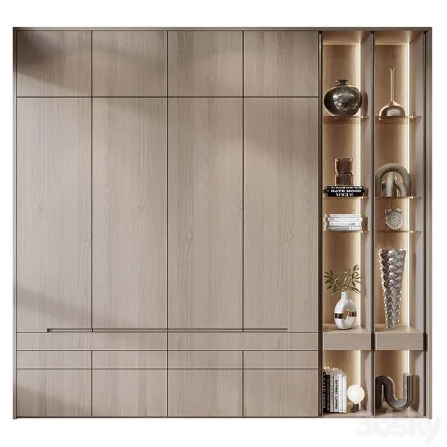 Furniture composition 725 3D Model