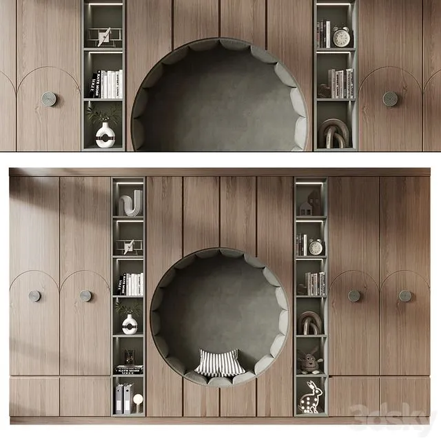 Furniture composition 735 3D Model