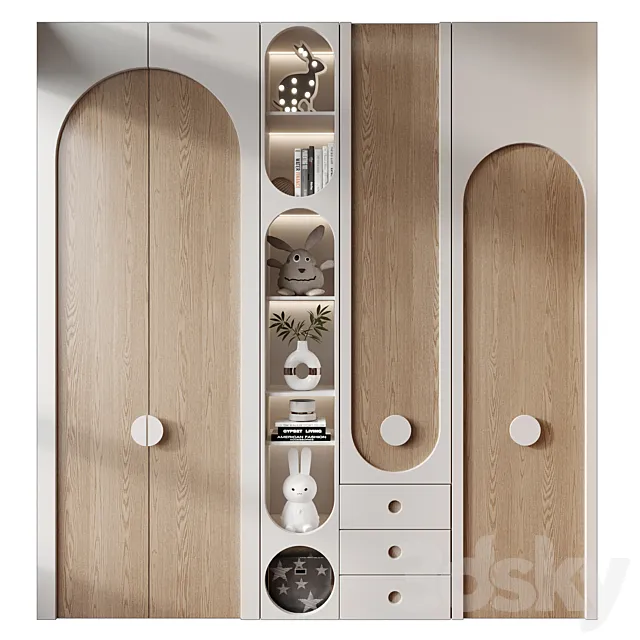 Furniture composition 750 3D Model