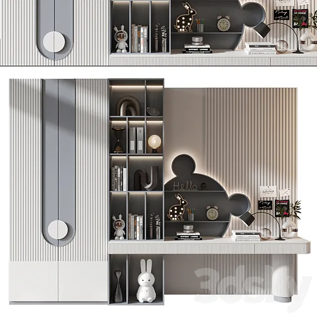 Furniture composition 755 3D Model