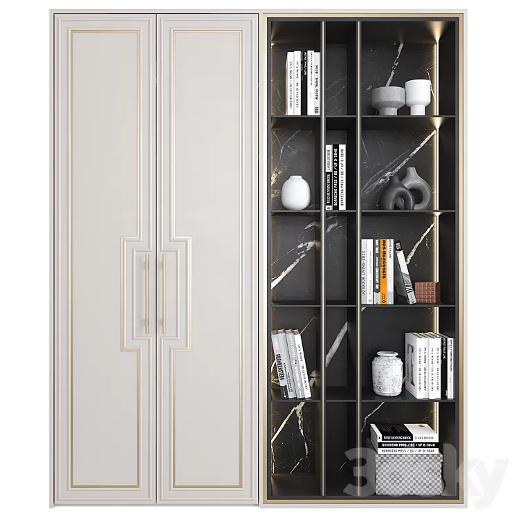 Furniture composition 76 3D Model Free