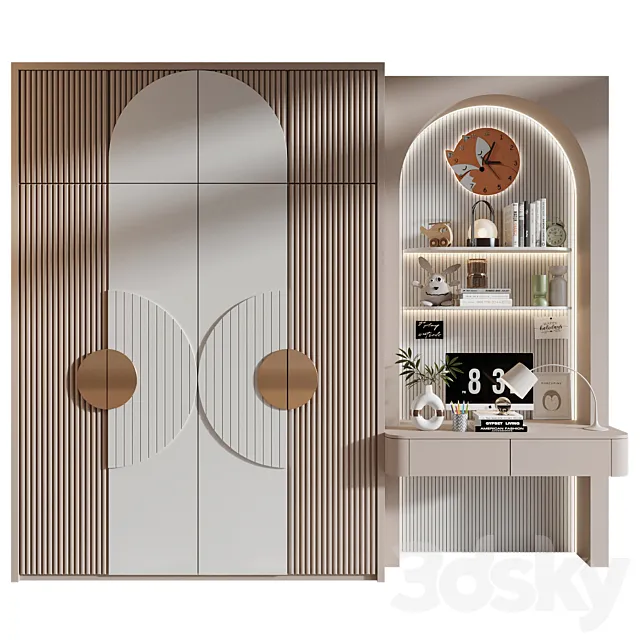 Furniture composition 770 3D Model