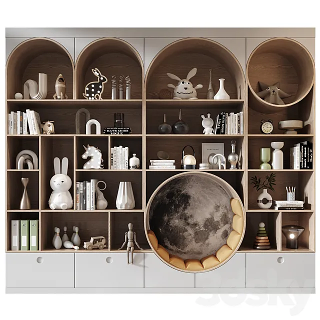 Furniture composition 786 3D Model