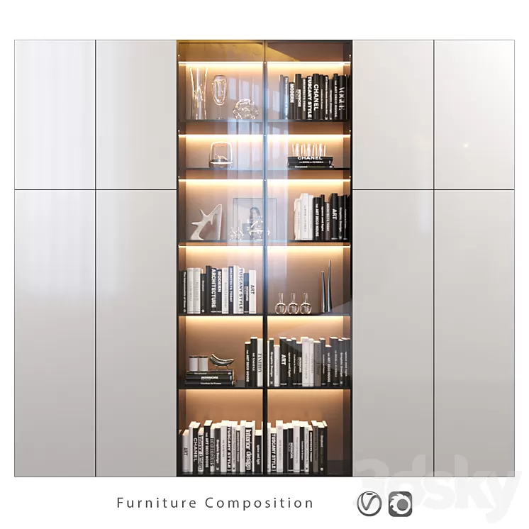 Furniture Composition | 79 3D Model Free