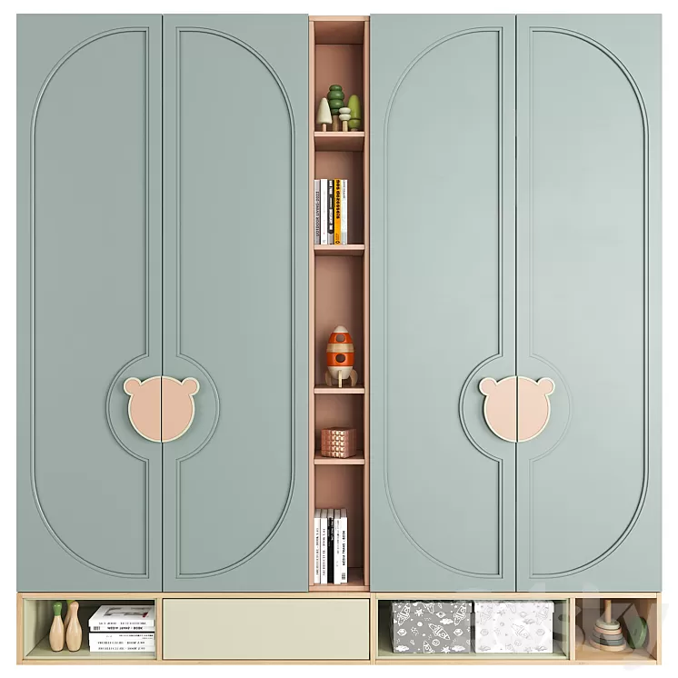 Furniture composition 84 3D Model Free