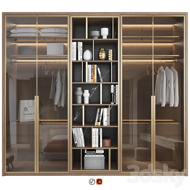 Furniture composition 86 3D Model Free