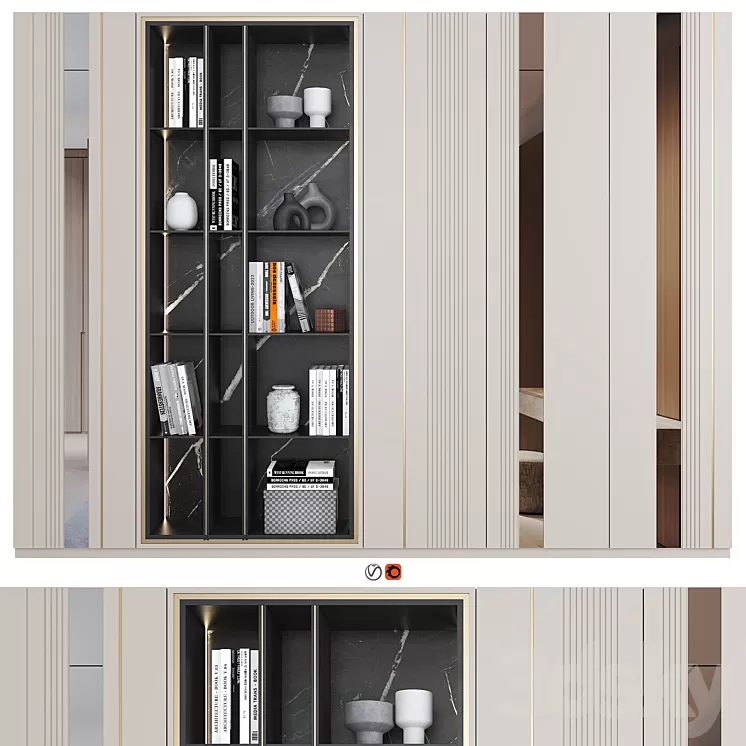 Furniture Composition 90 3D Model Free