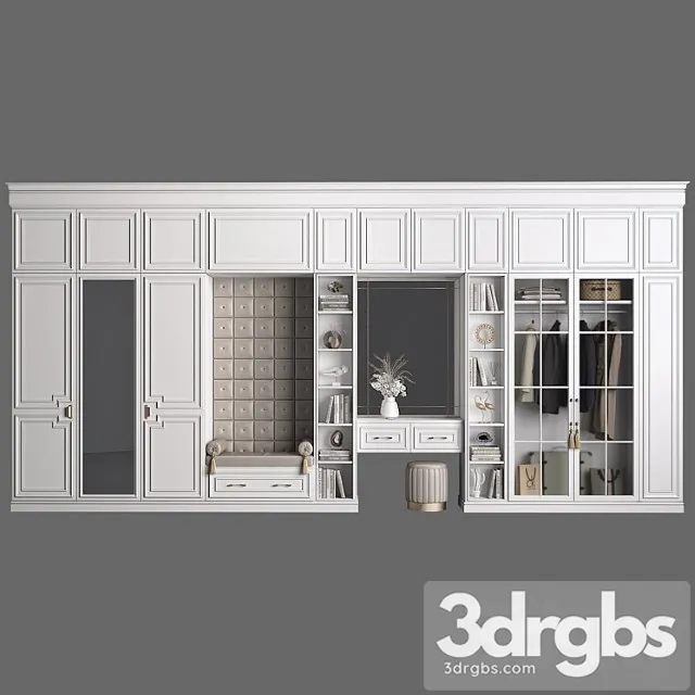 Furniture composition 93 part 1 2 3D Model Free