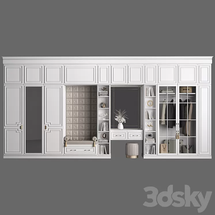 Furniture composition 93 part 1 3D Model