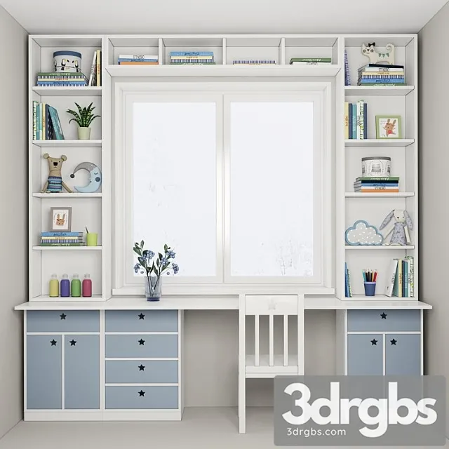 Furniture Composition For A Children 3D Model Free