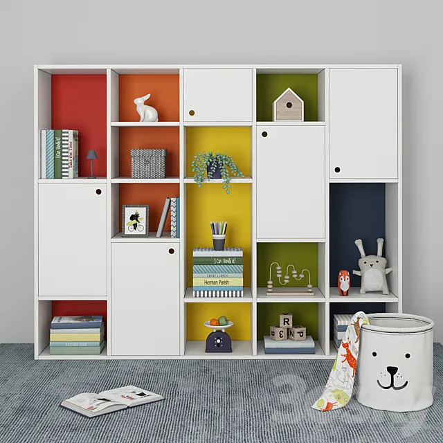 Furniture composition for children 9 3DModel