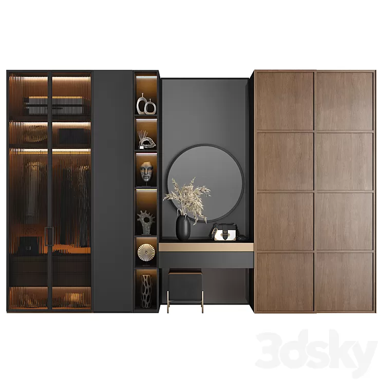 Furniture composition for the hallway 103 3D Model Free