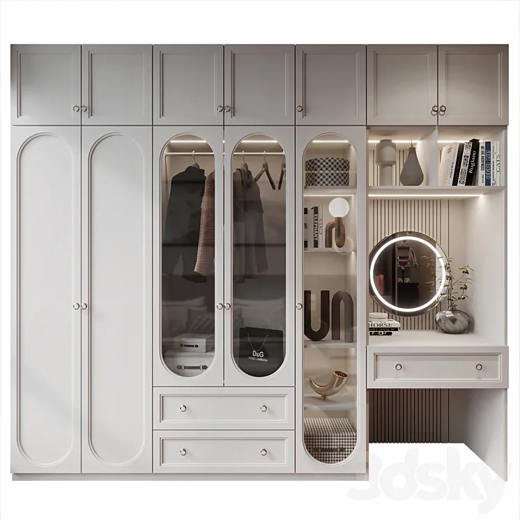 Furniture composition GHS-2363 3D Model Free