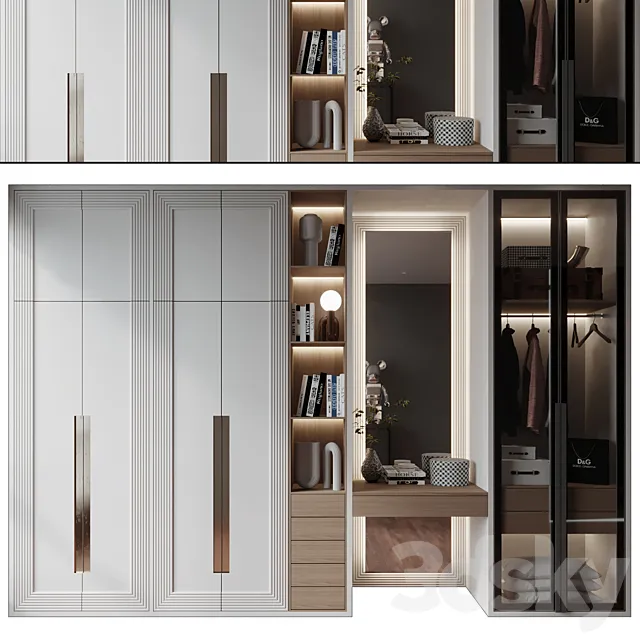 Furniture composition GHS-2371 3D Model