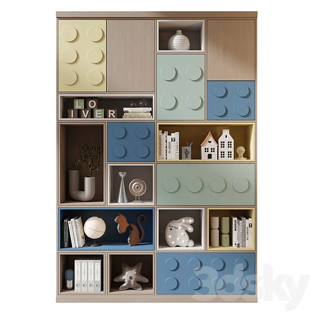 Furniture composition GHS-2557 3D Model