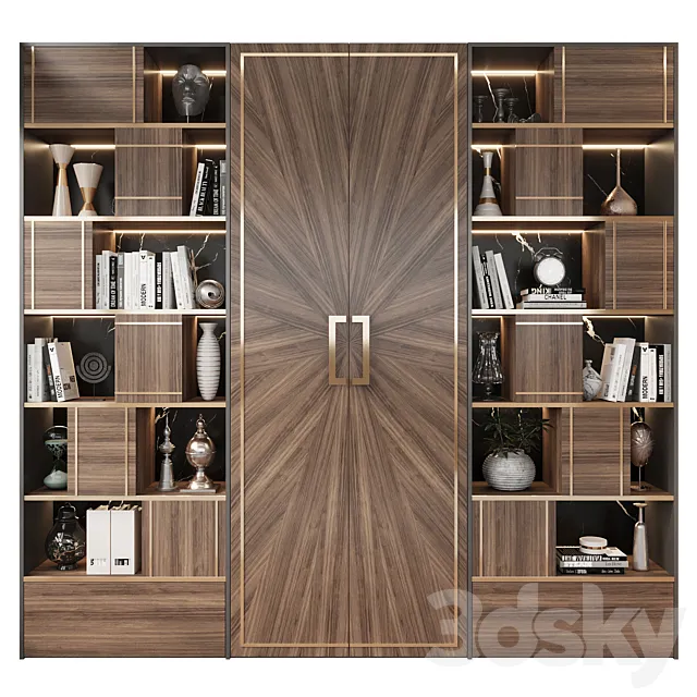 Furniture composition MLK-38 3D Model