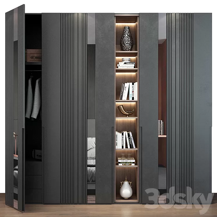 Furniture composition set 112 3D Model Free