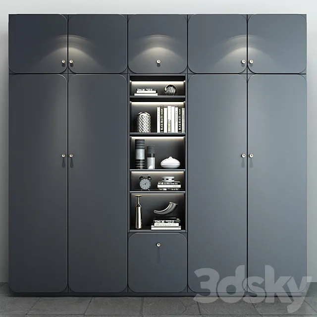 Furniture composition set 116 3D Model