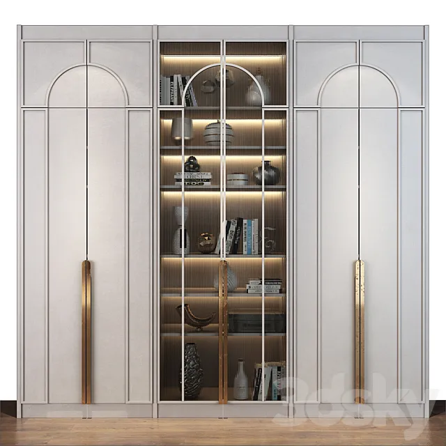 Furniture composition set 121 3D Model