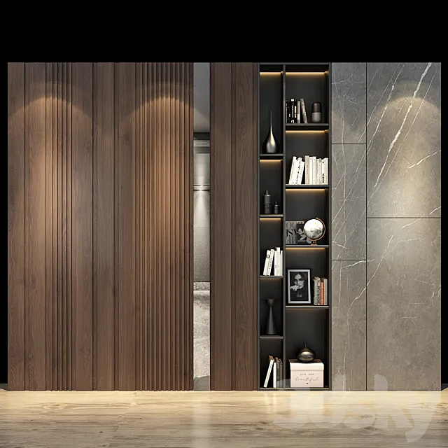 Furniture composition set 123 3D Model