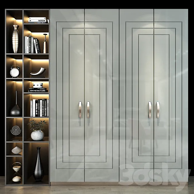 Furniture composition set 152 3D Model