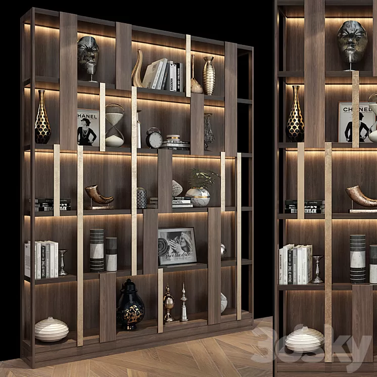 Furniture composition set 232 3D Model