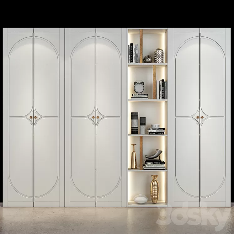 Furniture composition set 281 3D Model