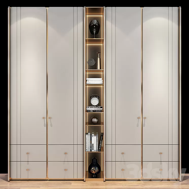 Furniture composition set 290 3D Model