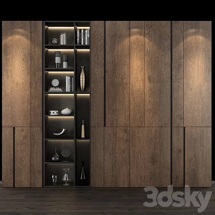 Furniture composition set 96 3D Model