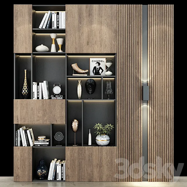 Furniture composition set k01 3D Model