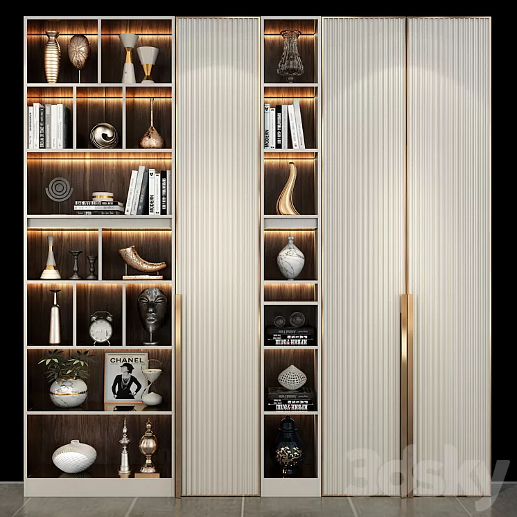 Furniture composition set K223 3D Model