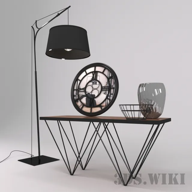 furniture - Console Set 3D Model