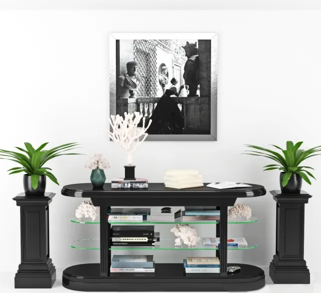furniture - Console table Pierce decorative set 3D Model