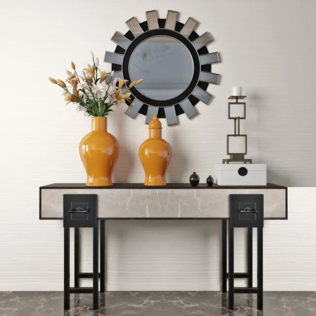 furniture - Console table set 3D Model