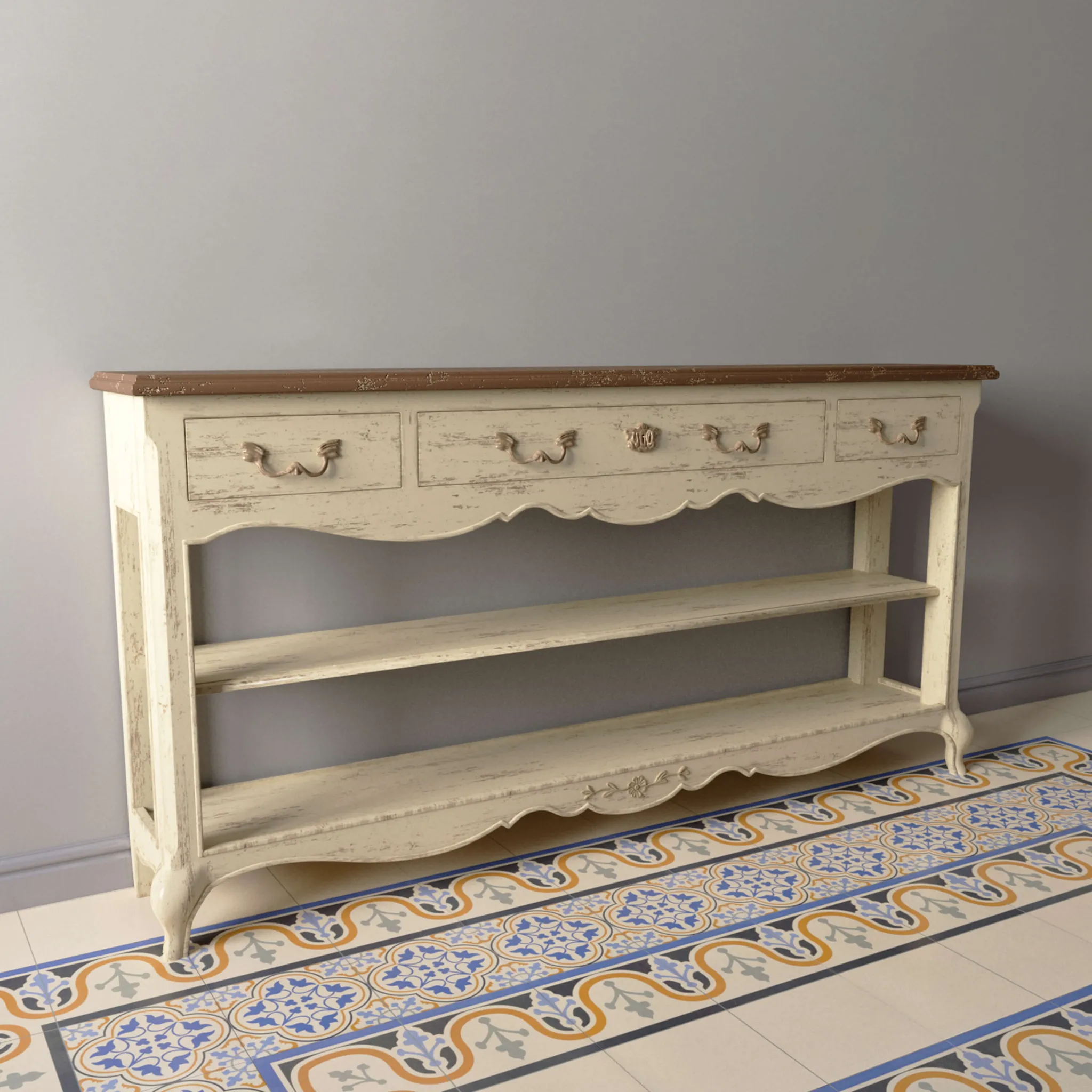 furniture - Console with drawers 49 3D Model