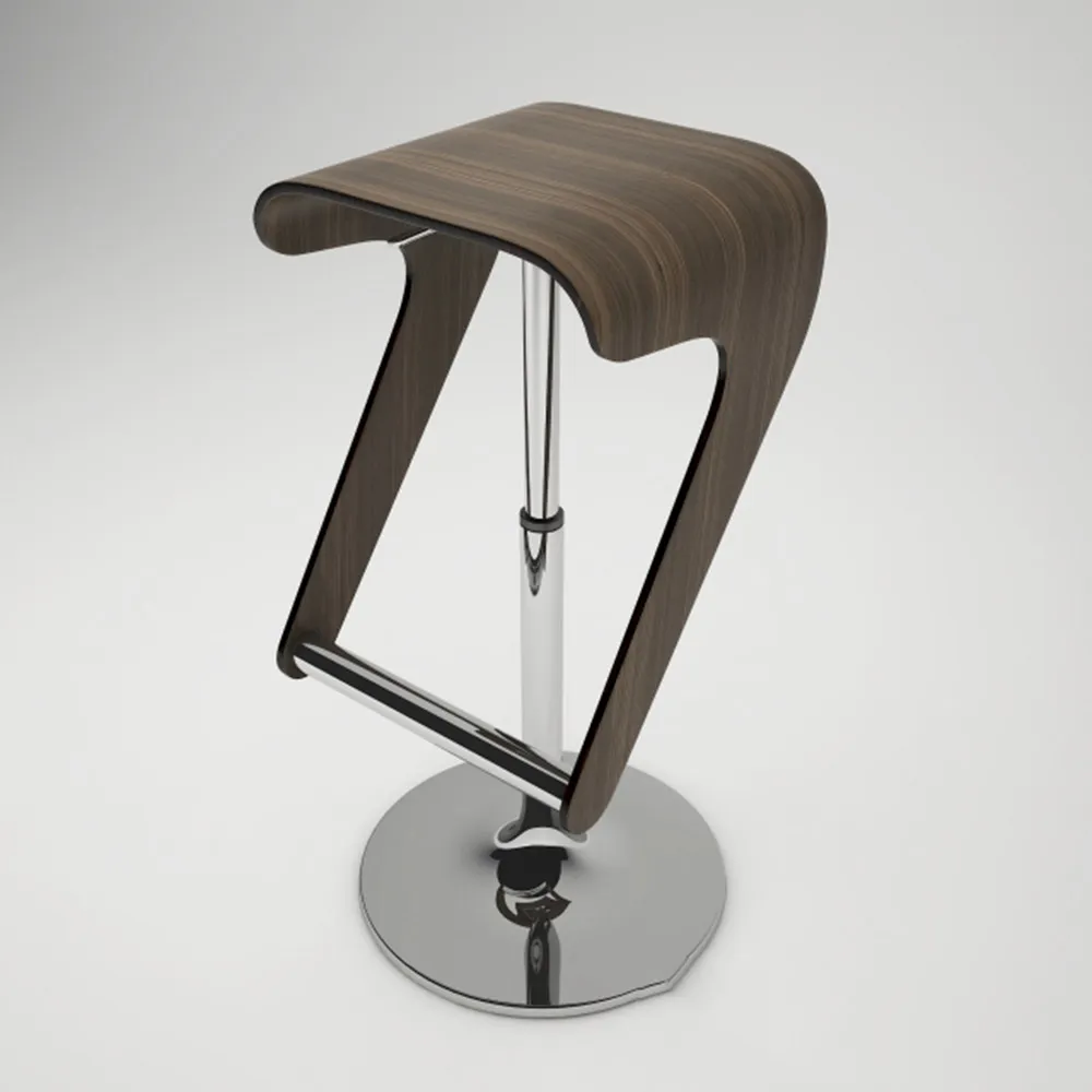 furniture - Contemporary bar stool 3D Model