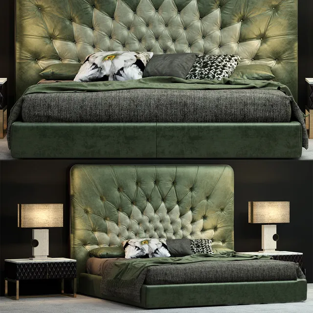 furniture - Contemporary bed VERTIGO 4 3D Model