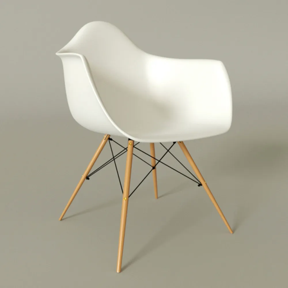 furniture - Contemporary chair made of polyurethane 3D Model