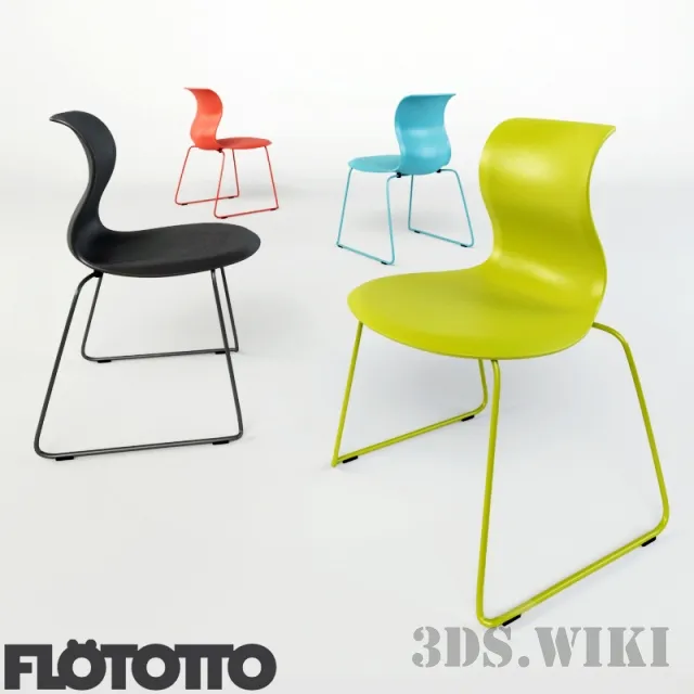 furniture - Contemporary chair PRO FLOETOTTO 3D Model