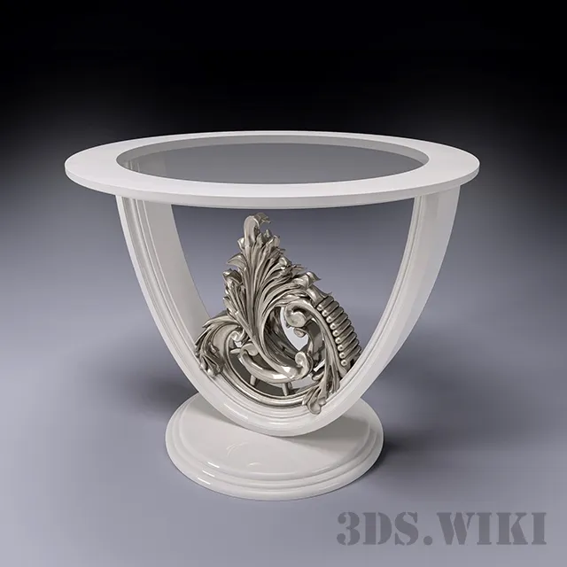 furniture - Contemporary coffee table BELLONI - AURA 3D Model