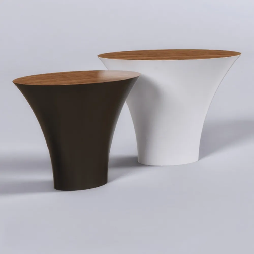 furniture - Contemporary coffee table in lacquered wood 3D Model
