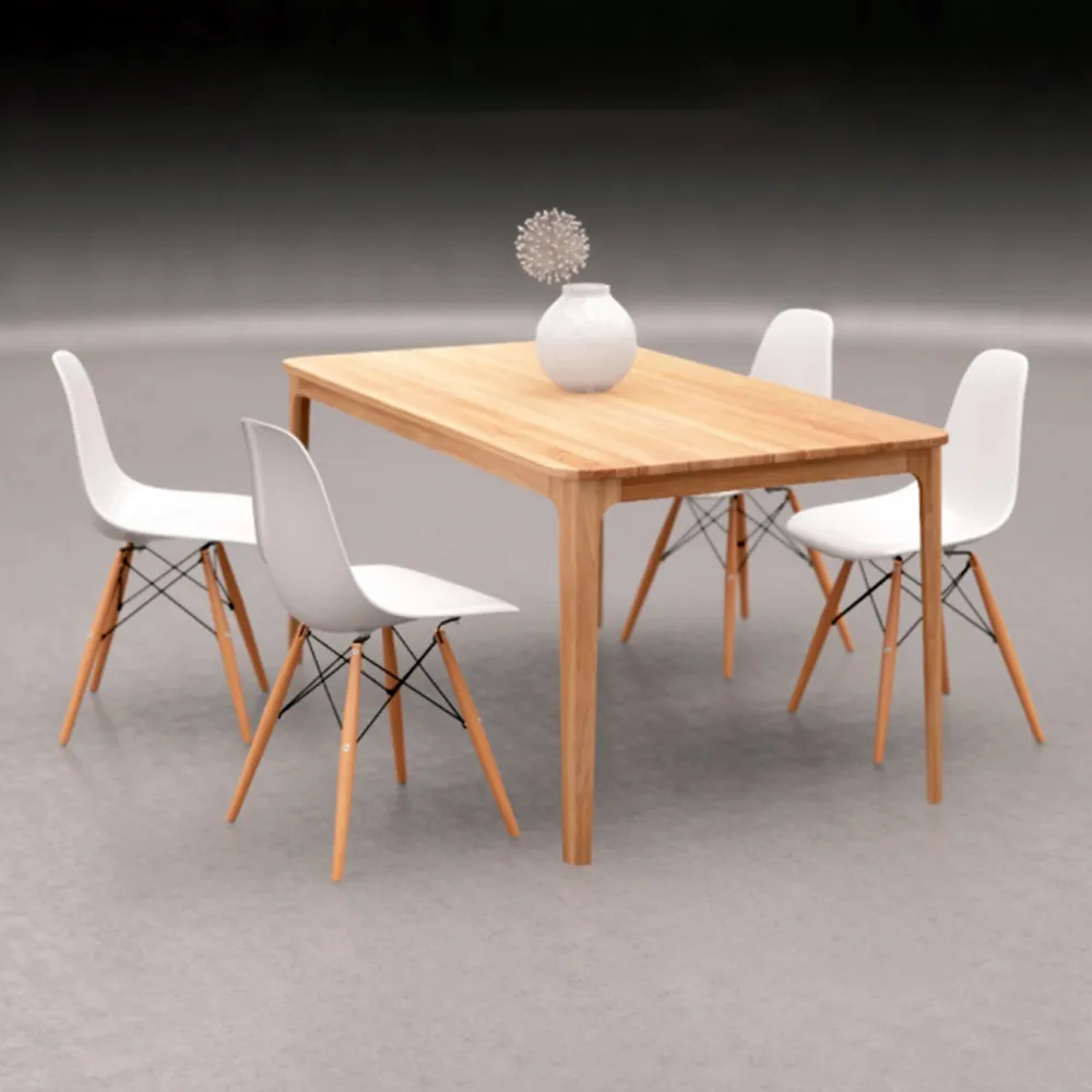 furniture - Contemporary kitchen table with chairs 3D Model