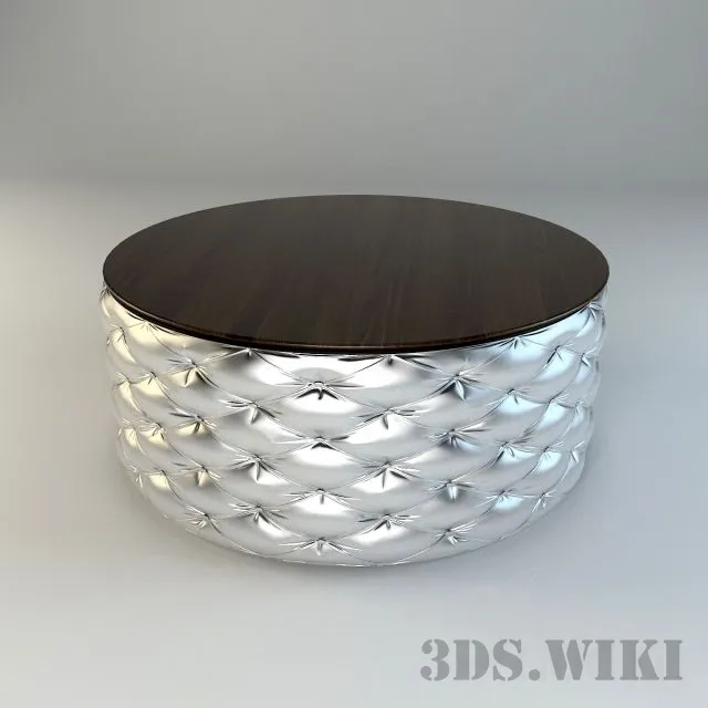furniture - Contemporary round coffee table 3D Model