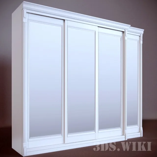 furniture - Contemporary simple wardrobe 3D Model