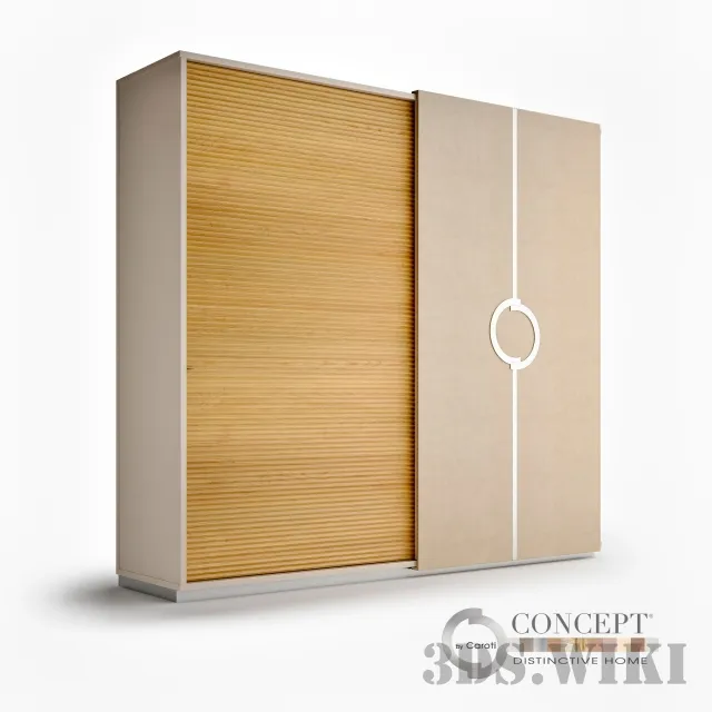 furniture - Contemporary Wardrobe 3D Model