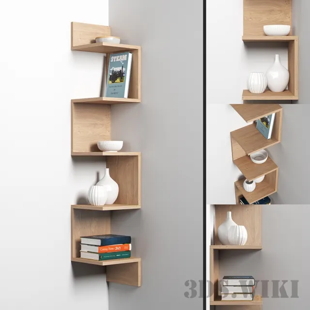 furniture - Corner rack 3D Model