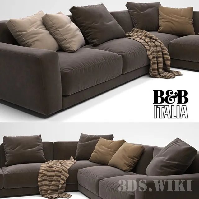 furniture - Corner sofa 3D Model
