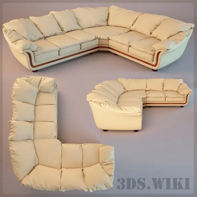 furniture - Corner sofa 3D Model