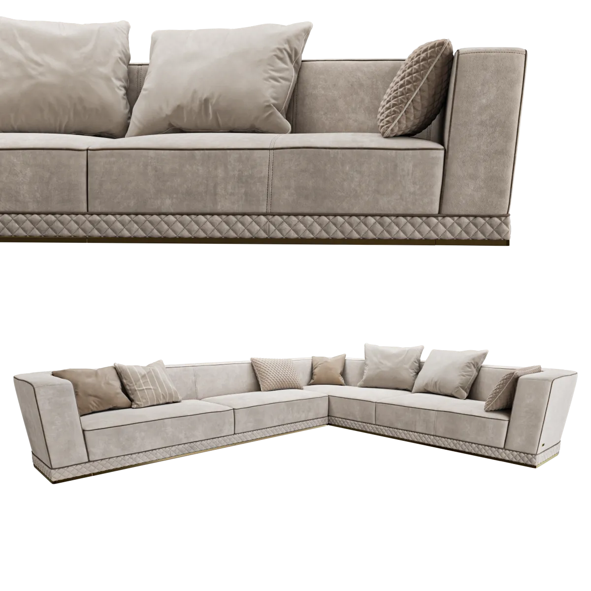 furniture - Corner sofa 3D Model